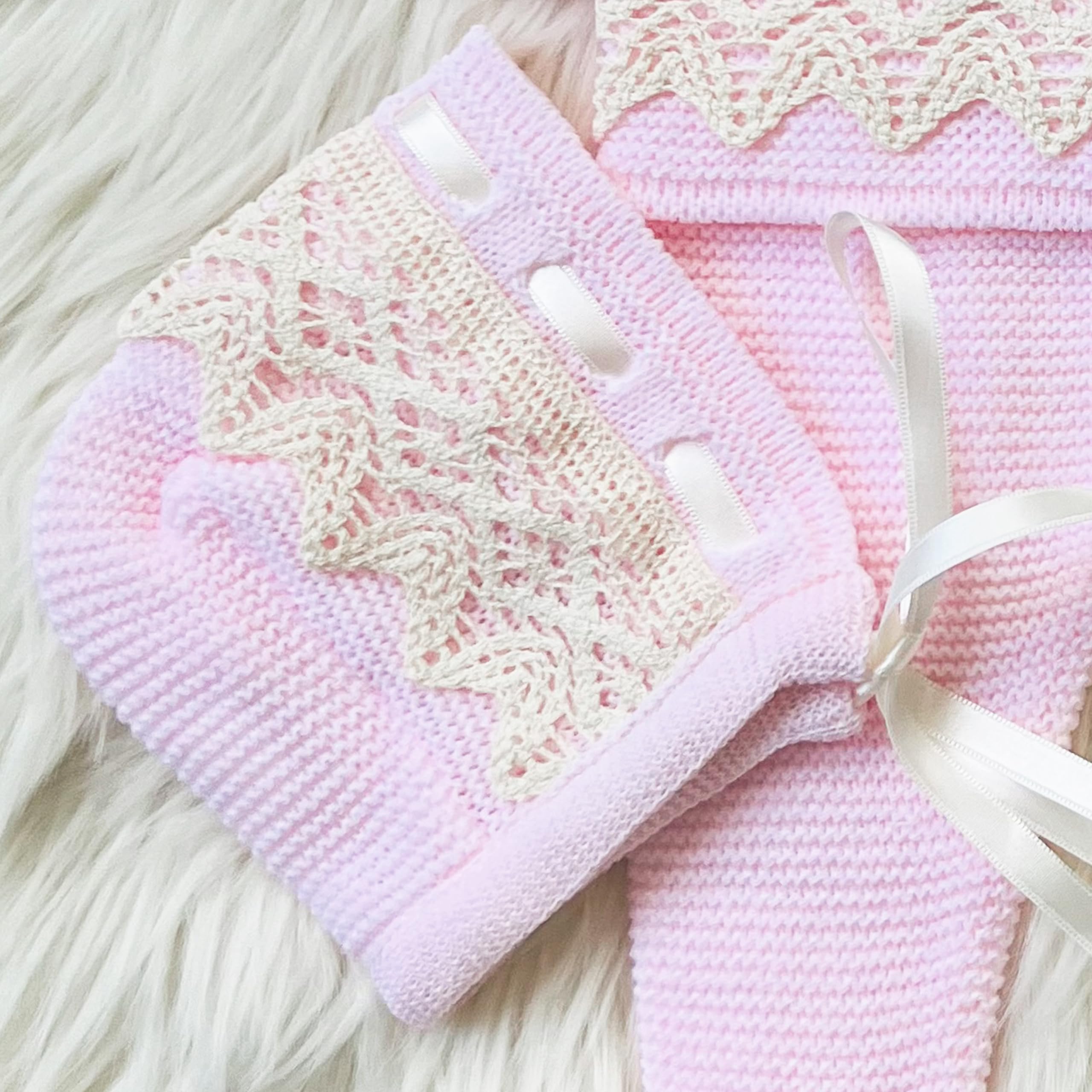Newborn Baby Knitted Clothes Set - Soft Cotton Coming Home Outfit for Boys & Girls | Perfect for Hospital Photos, Christening & First Birthday