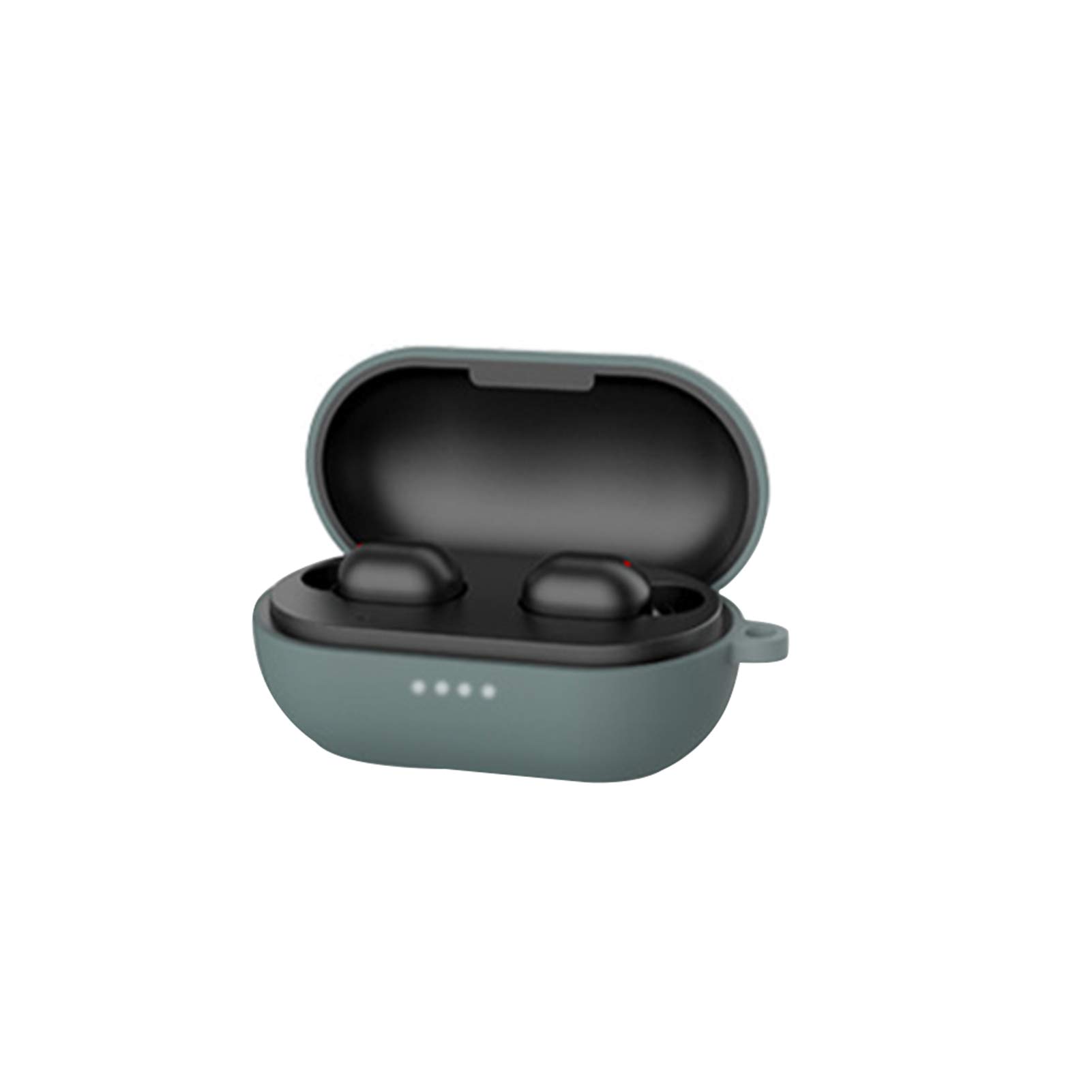 HEVIRGO Bluetooth Headset Case Cover - Soft Silicone Protective Case for Haylou GT1 Pro Wireless Earbuds (Green) | Shockproof & Anti-Falling Design | Perfect for Gym, Travel, and Daily Use