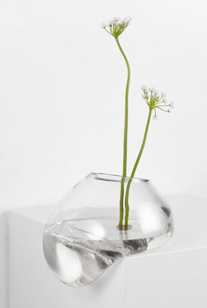 Noom Gutta Vase - Modern Ceramic Flower Vase for Home Decor, Wedding Centerpieces & Office Desk Accessories