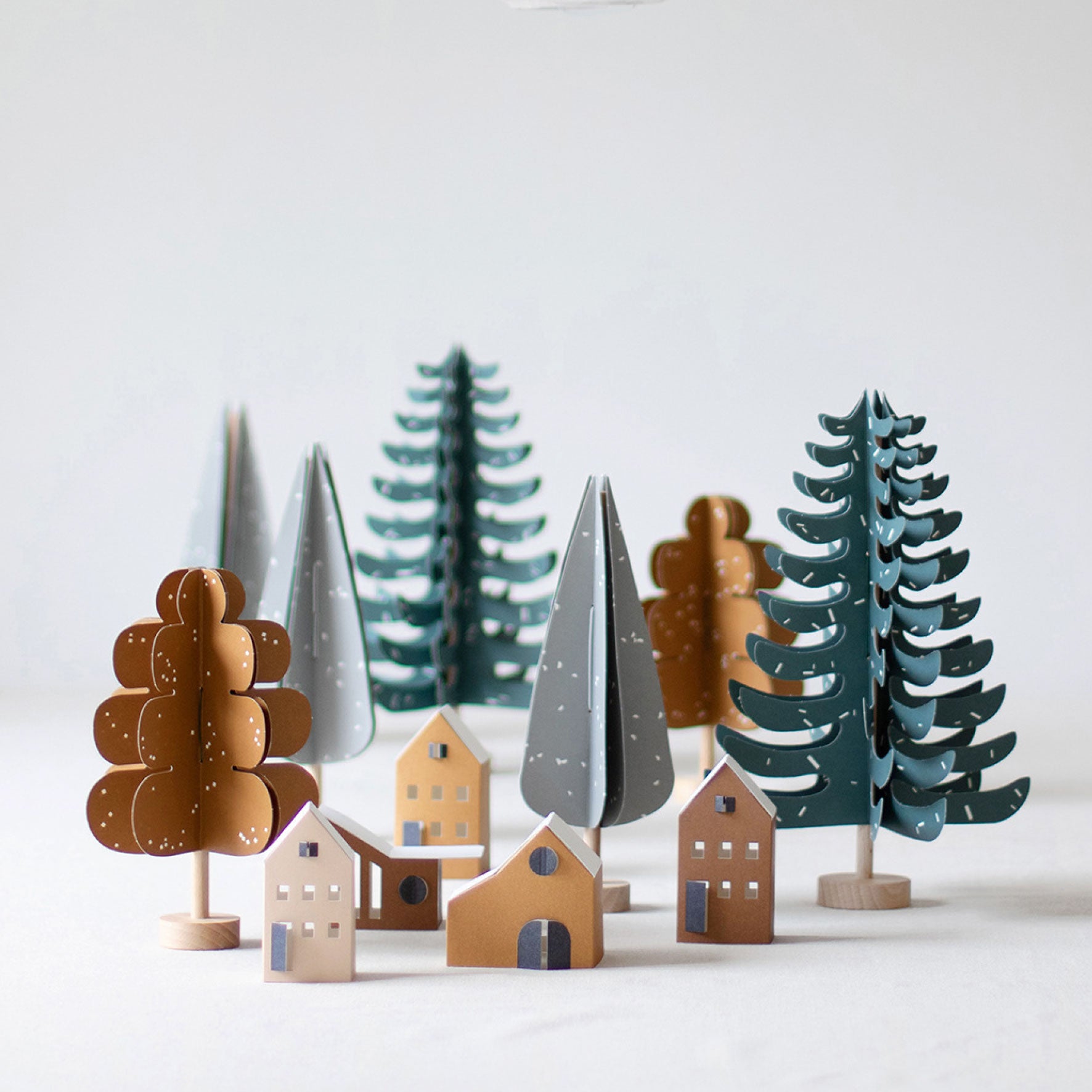 Jurianne Matter Ornament - Handmade Cypress Tree Decor in Elegant Grey for Christmas, Holiday & Home Decoration