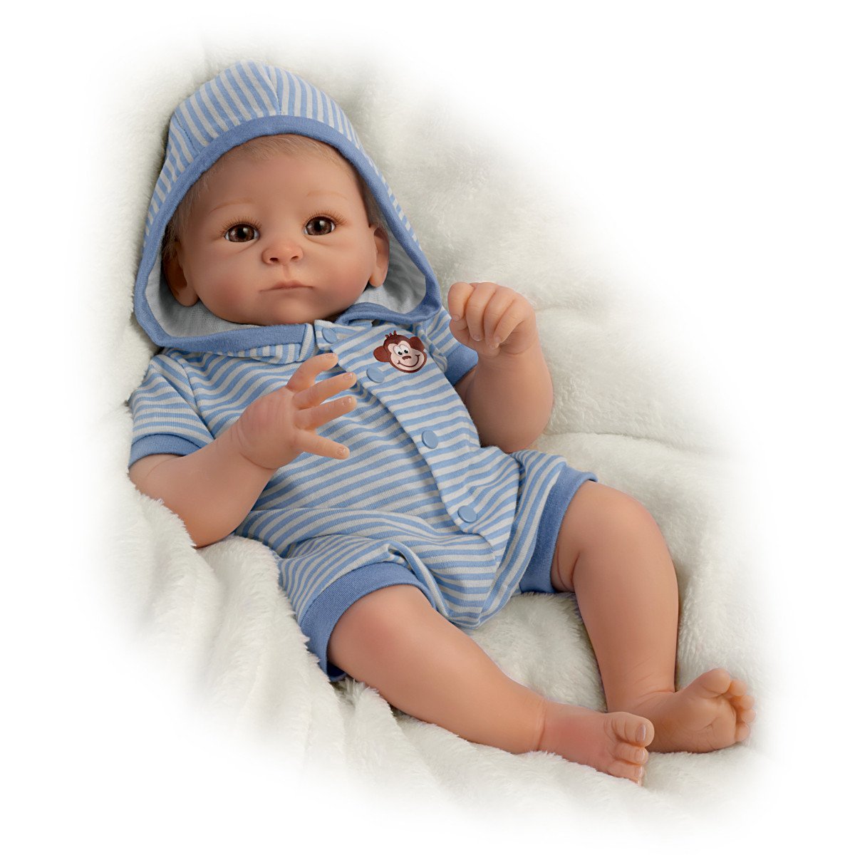 The Ashton-Drake Galleries Tasha Edenholm So Truly Real Benjamin Baby Boy Doll - Lifelike Collectible for Nursery Decor, Baby Shower Gifts & Doll Enthusiasts