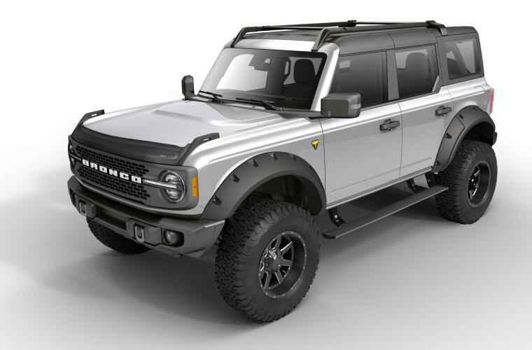2021-2024 Ford Bronco AMP Research Plug & Play Power Running Boards - Easy Installation & Enhanced Access for Off-Road Adventures