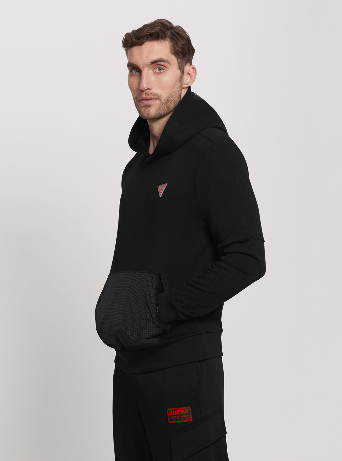 Eco-Friendly Black Zubin Hoodie Jumper for Men & Women - Sustainable Cotton Pullover for Casual Wear, Outdoor Activities & Lounge Comfort