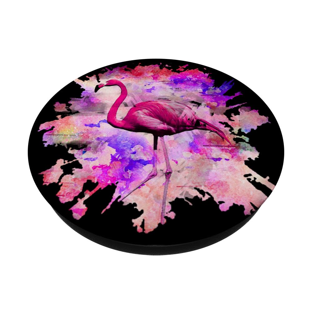 Flamingo Pink PopSockets Standard PopGrip - Swappable Phone Grip & Stand for iPhone, Samsung, Smartphones - Perfect for Selfies, Videos, and Secure One-Handed Use