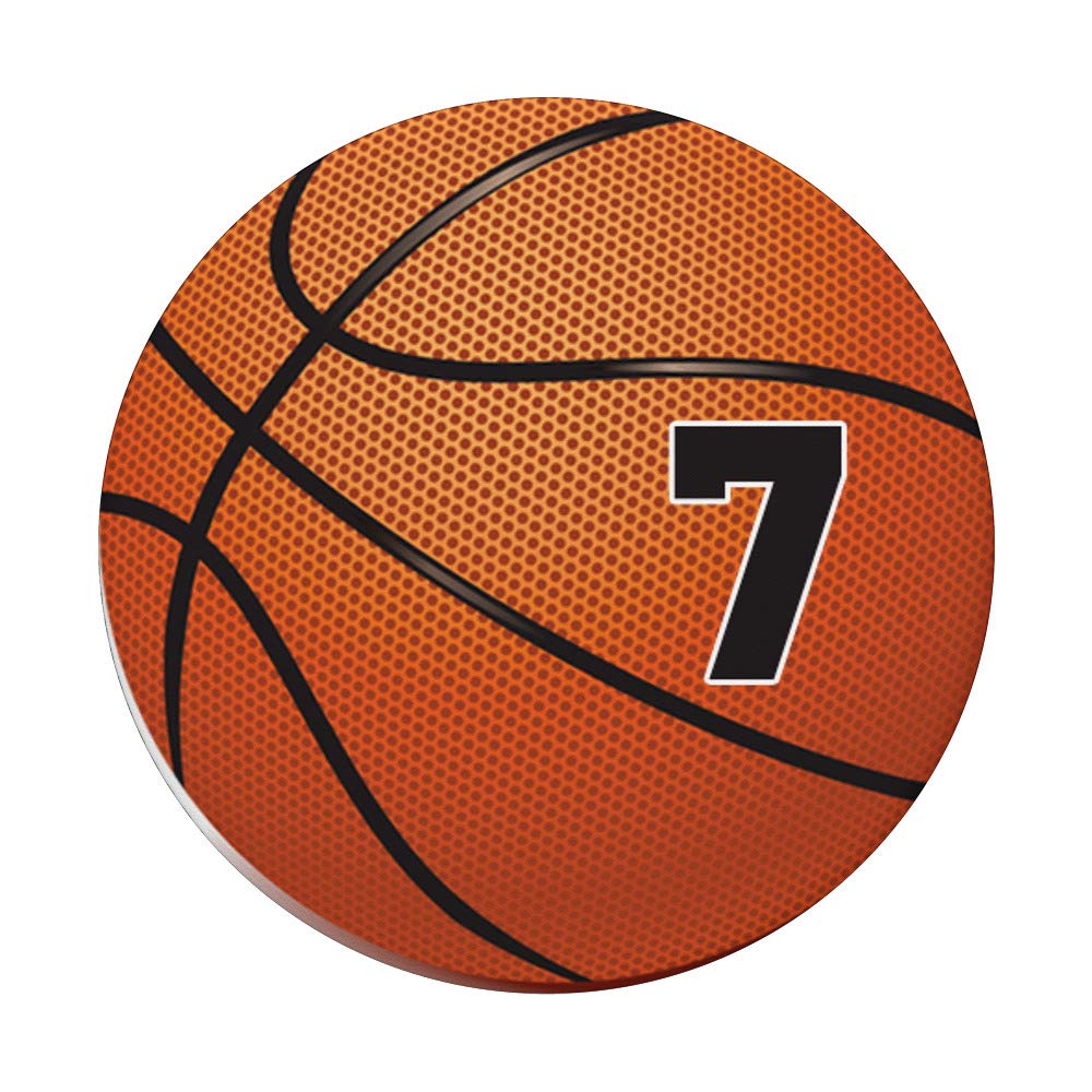 #7 Basketball Jersey Fan Gift - Custom Pop Grips for Phone & Keys | Perfect for NBA Games, Fan Events & Sports Enthusiasts