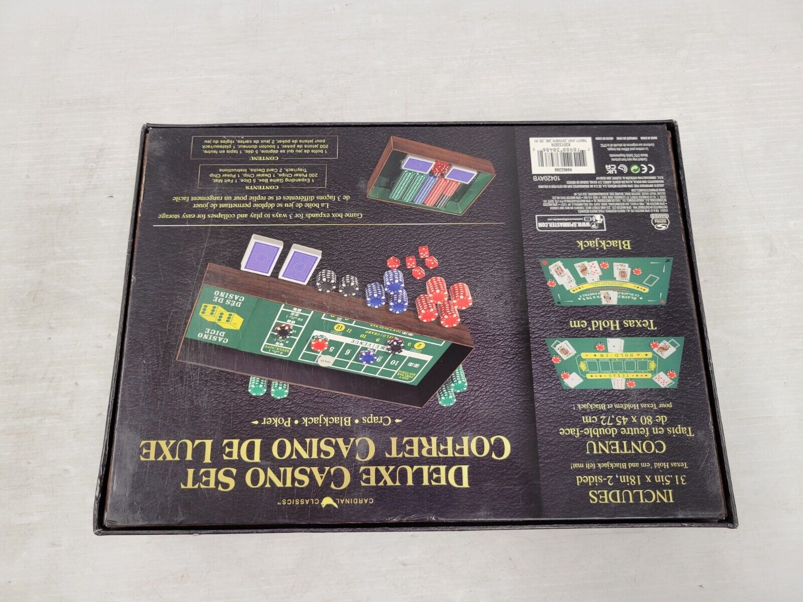 Cardinal Classics Deluxe Casino Set - 300 Piece Poker Chips with Cards, Dice & Dealer Button - Perfect for Casino Night, Poker Parties & Game Nights