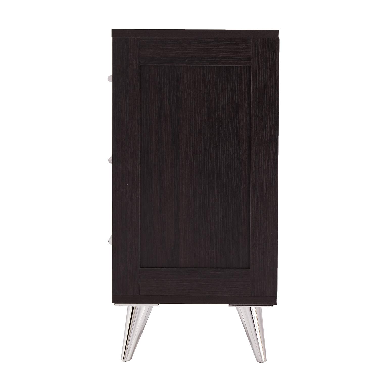 SEI Furniture Owen Modern Storage Nightstand with Drawer - Black Night Stand for Bedroom, Living Room & Office - Compact Side Table with Ample Storage Space