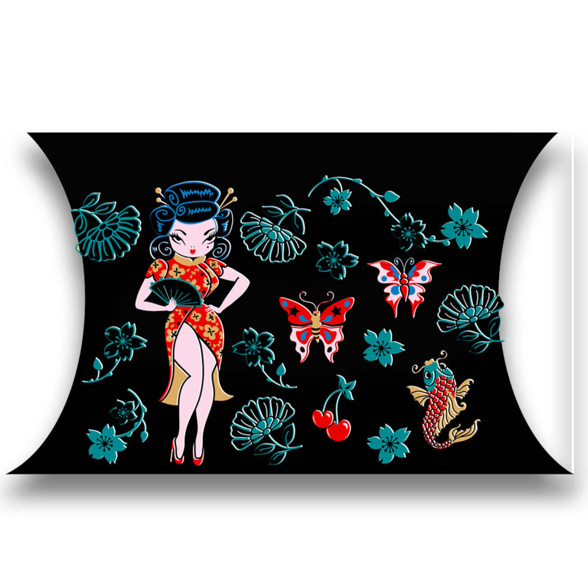 Geisha Girl Tiki Mug by Miss Fluff - Handcrafted Ceramic Cocktail Cup for Tropical Drinks, Perfect for Luau Parties & Tiki Bar Decor