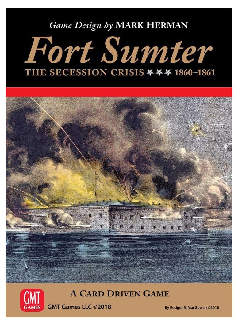 GMT1808 Fort Sumter: Secession Crisis 1860-61 Board Game - Historical Strategy for War Gamers