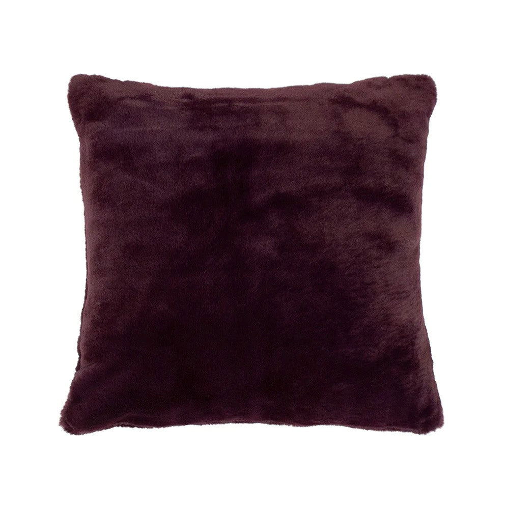 Frida Plum Square Filled Cushion - Soft Decorative Throw Pillow for Sofa, Bed & Home Decor - Perfect for Living Room, Nursery & Cozy Spaces