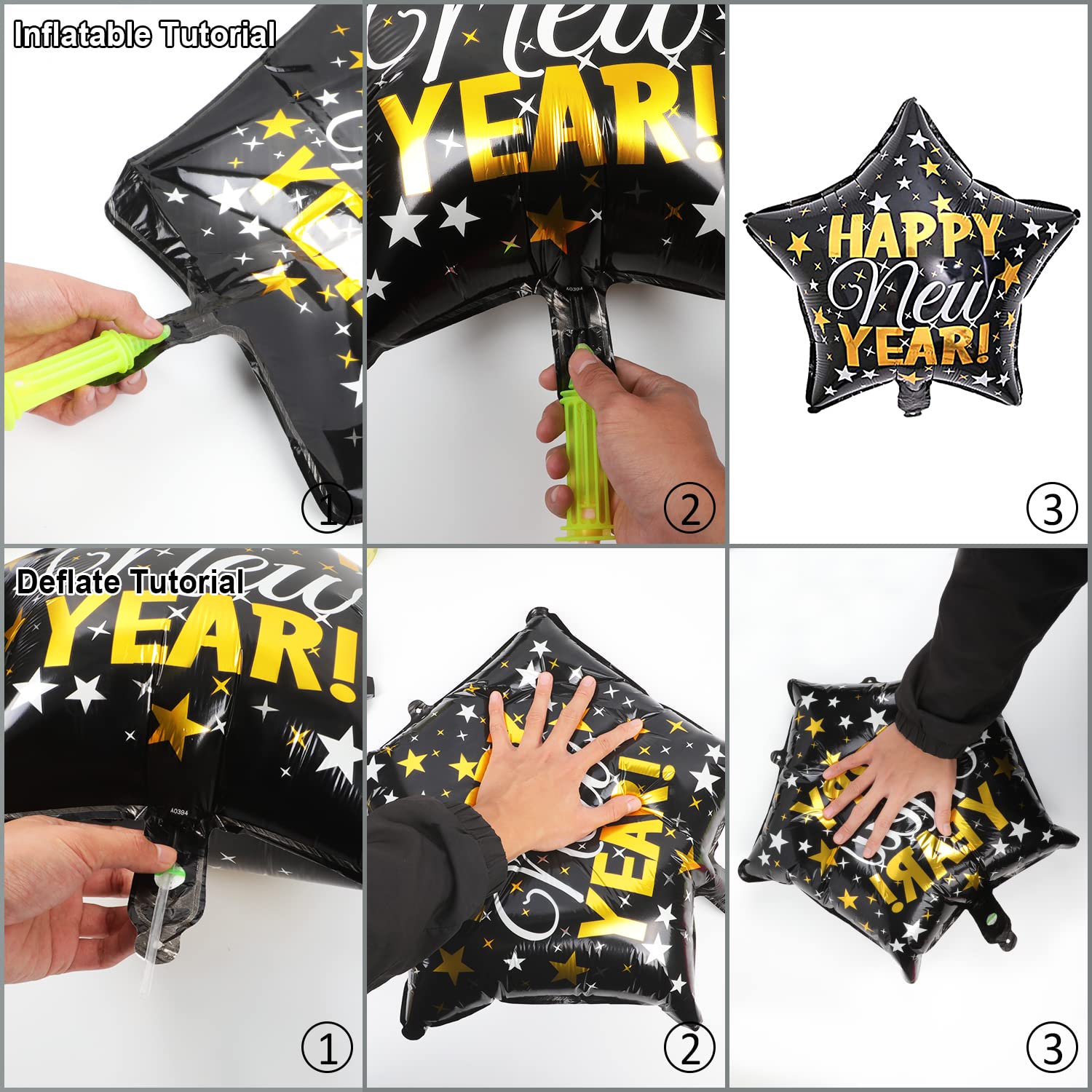 2025 New Year's Eve Party Decorations Kit - Happy New Year Balloons, Banners & Supplies for Adults & Kids | NYE Celebration, Countdown Party, Home & Office Decor