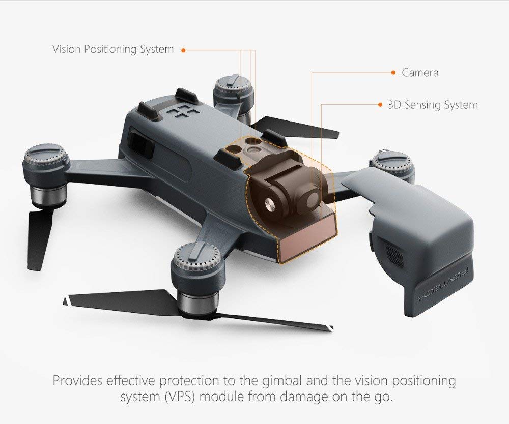 PGY TECH P SP 119 Transparent Gimbal Protector for DJI Spark Drone - Perfect for Aerial Photography, Travel & Outdoor Adventures