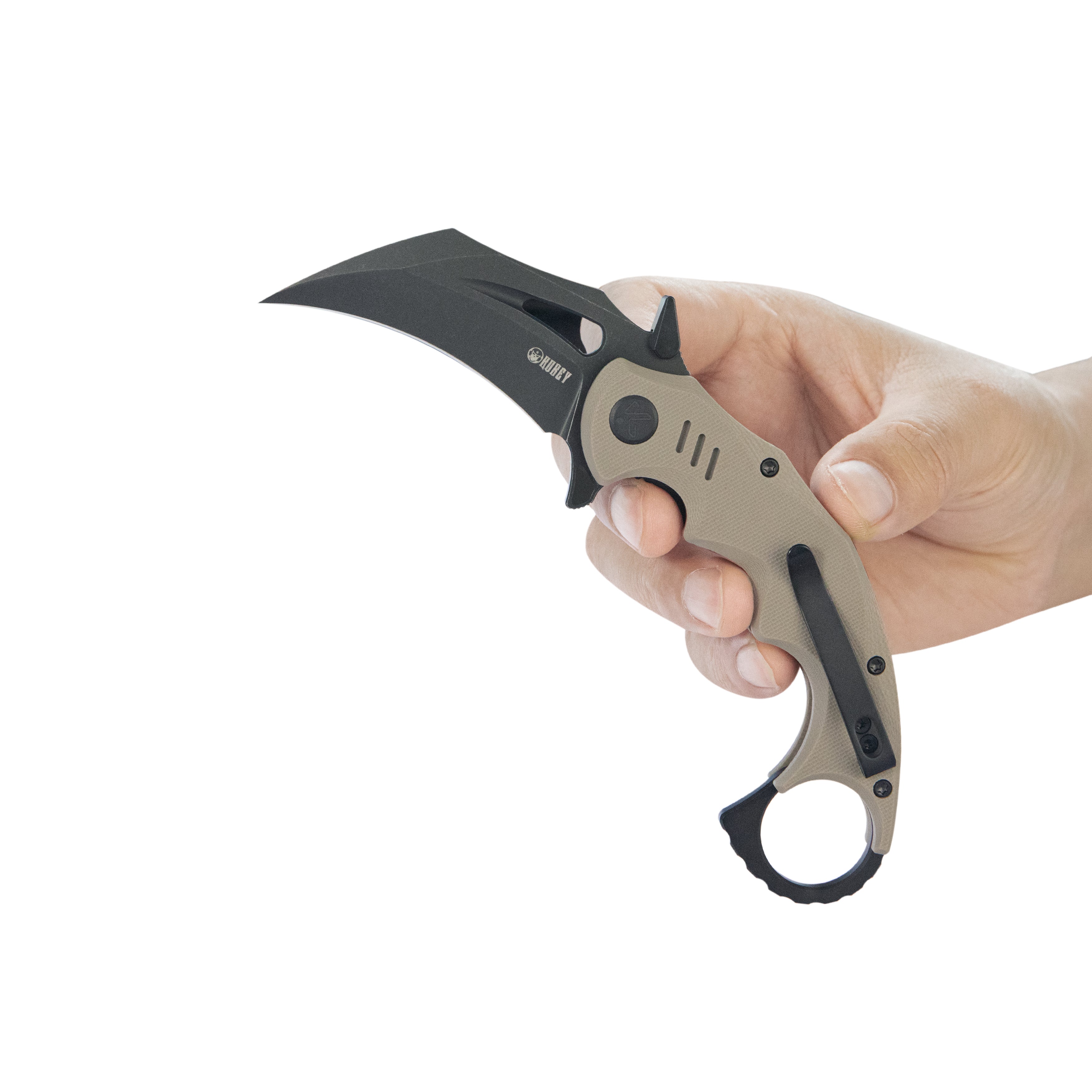 Kubey KU262G Mini Wrath Karambit Folding Knife - 2.44