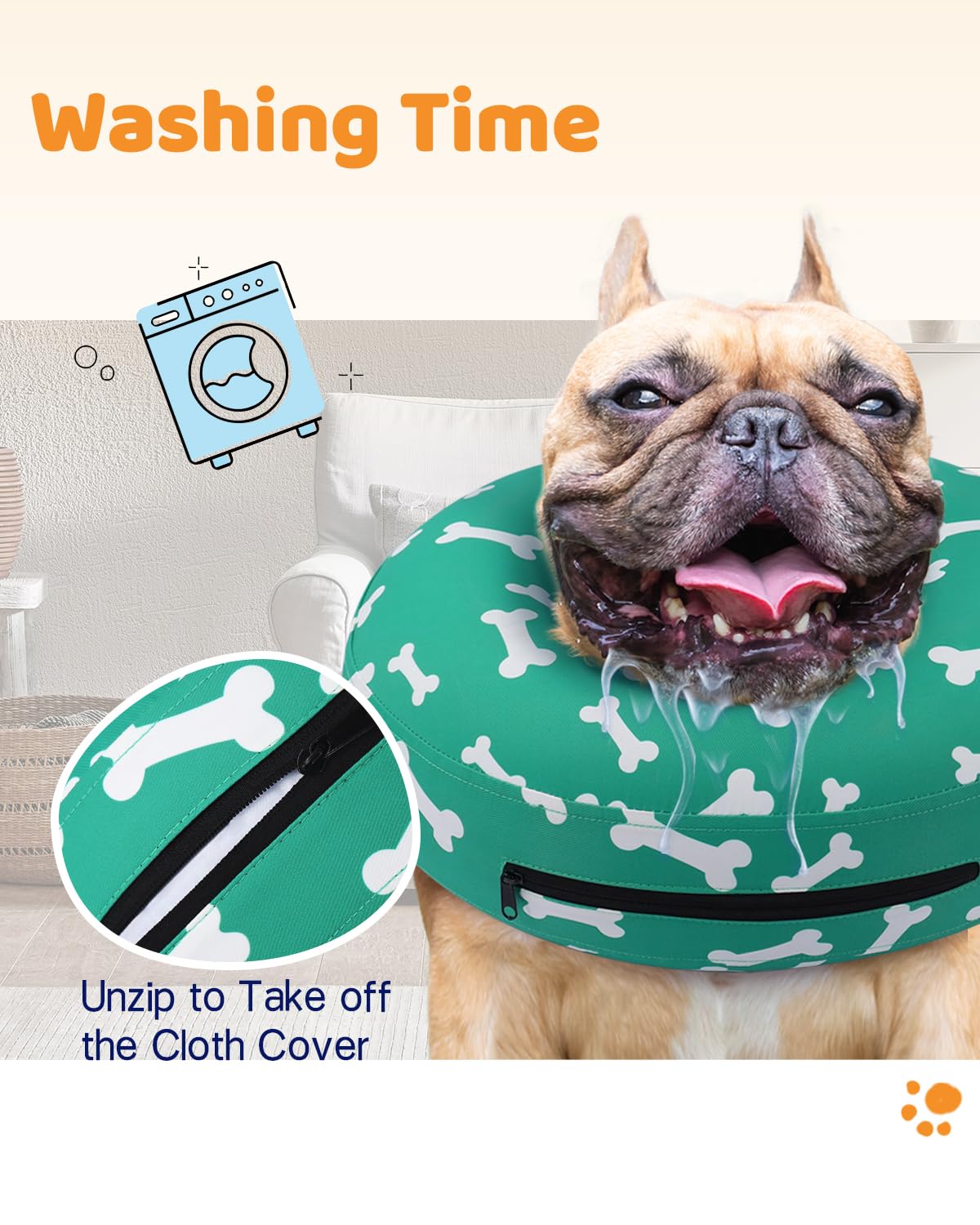 Inflatable Dog Cone Collar Alternative for Post-Surgery Recovery - Soft E-Collar for Small, Medium & Large Dogs - Comfortable Neck Donut for Wound Protection & Pet Healing | Perfect for Post-Op Care, Licking Prevention & Stress-Free Recovery at Home