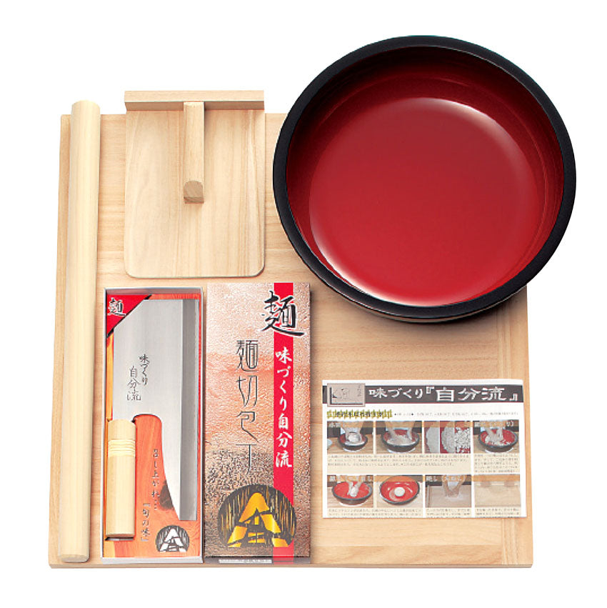Premium Japanese Soba Noodle Making Kit - Authentic Hounen Kihan Homemade Soba Set B for Traditional Buckwheat Noodles | Perfect for Home Cooking, Japanese Cuisine Enthusiasts & Cultural Experience Gifts