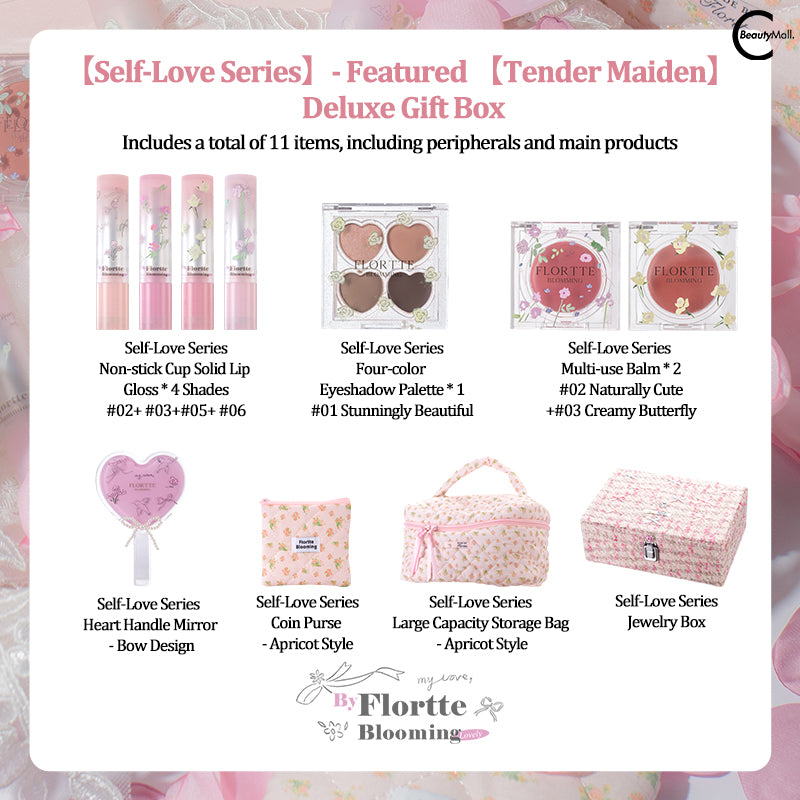 FLORTTE Narcissism Series All-in-One Makeup Gift Box Set - Perfect for Travel, Gifts & Everyday Glam Makeup Kit
