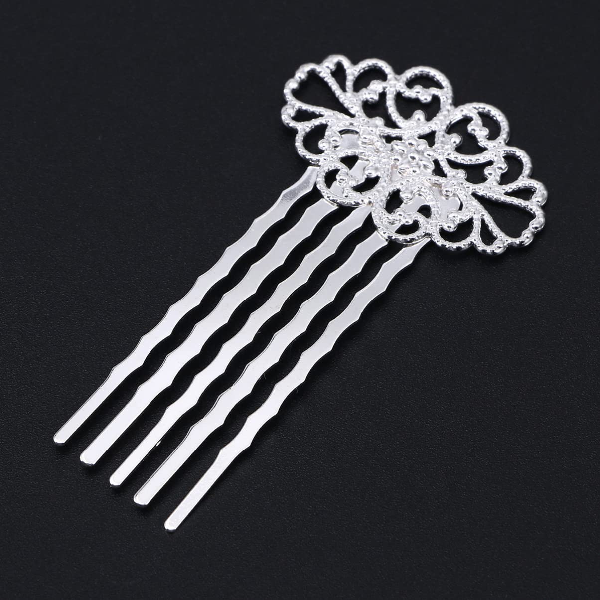KALLORY 10pcs Floral Hair Combs for Women - Elegant Inserted Hair Accessories, Bridal Headdress & Wedding Hair Decor - Perfect for Parties, Prom, and Special Occasions