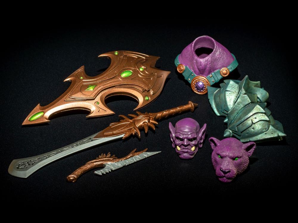 Mythic Legions: Legion of Arethyr Purrrplor Action Figure - Collectible Fantasy Warrior for Display & Role-Playing Games (RPG)