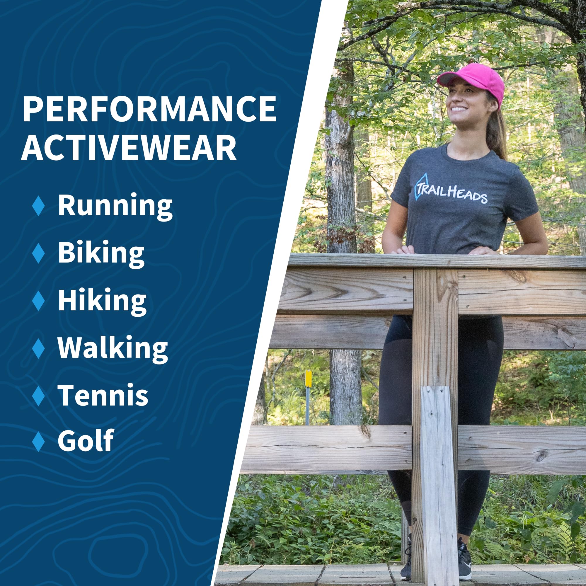TrailHeads UV Protection Running Hats for Women - 50+ UPF Sun Protection Baseball Cap for Summer - Lightweight & Breathable for Tennis, Golf, Gym & Outdoor Workouts - Perfect for Running, Hiking & Beach Activities