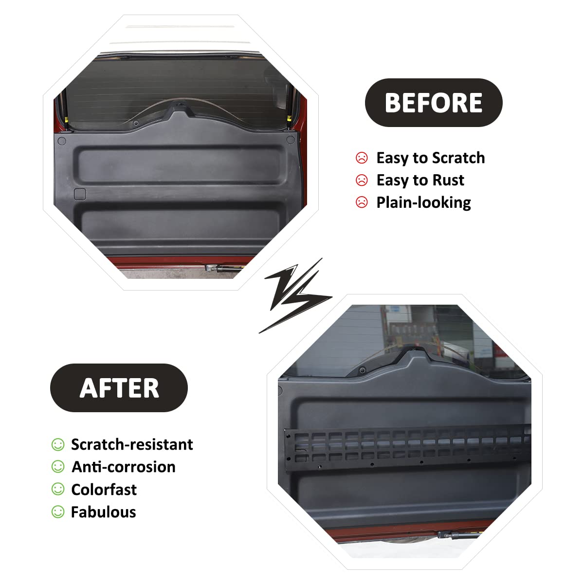 Foldable Car Trunk Storage Organizer for Toyota FJ Cruiser 2007-2021 | Rear Door Cargo Shelf & Tailgate Table Accessories (Style F) | Perfect for Camping, Road Trips & Outdoor Adventures