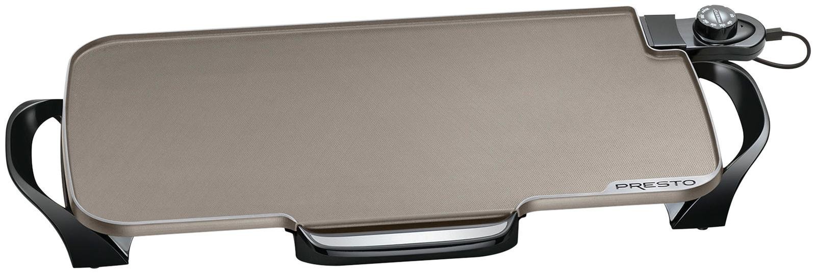 Presto 22-Inch Ceramic Electric Griddle & 16-Inch Electric Skillet Bundle - Nonstick Cookware Set for Pancakes, Burgers, Stir Fry - Perfect for Home Kitchen, Camping & Outdoor Cooking