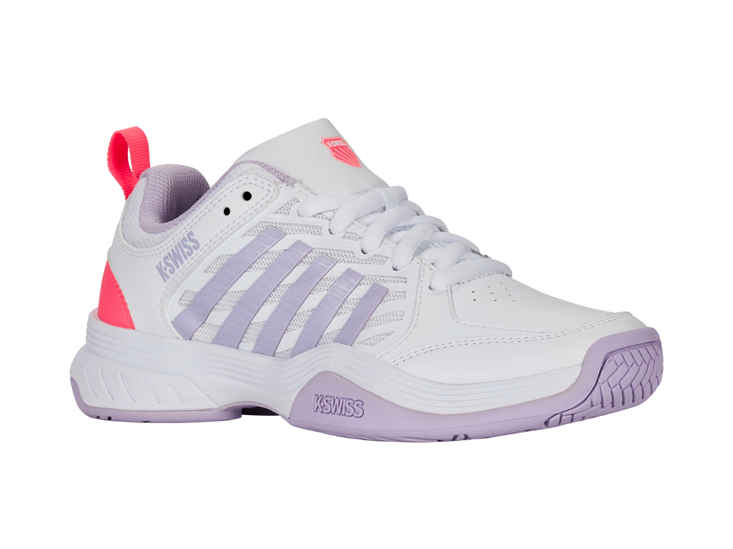 Nike Court Express 2 Women's Tennis Shoes - White/Orchid Petal/Neon Blaze | Lightweight Comfort for Casual Wear & Court Sports | Perfect for Gym, Running, and Everyday Fashion