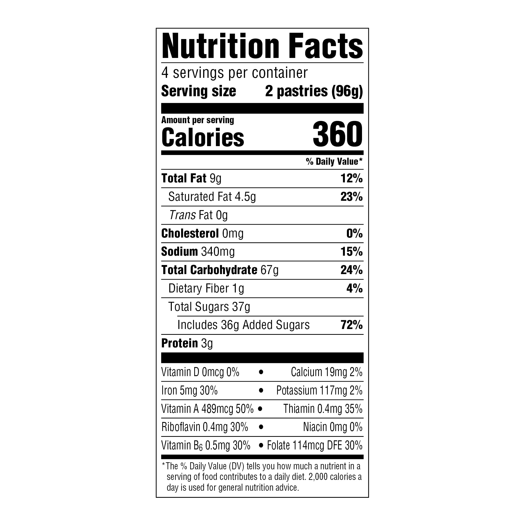 Amazon Fresh Frosted Blueberry Toaster Pastries - 8 Count Pack | Delicious Breakfast Pastries for Kids & Adults | Perfect for Quick Breakfasts, School Lunches & Office Snacks