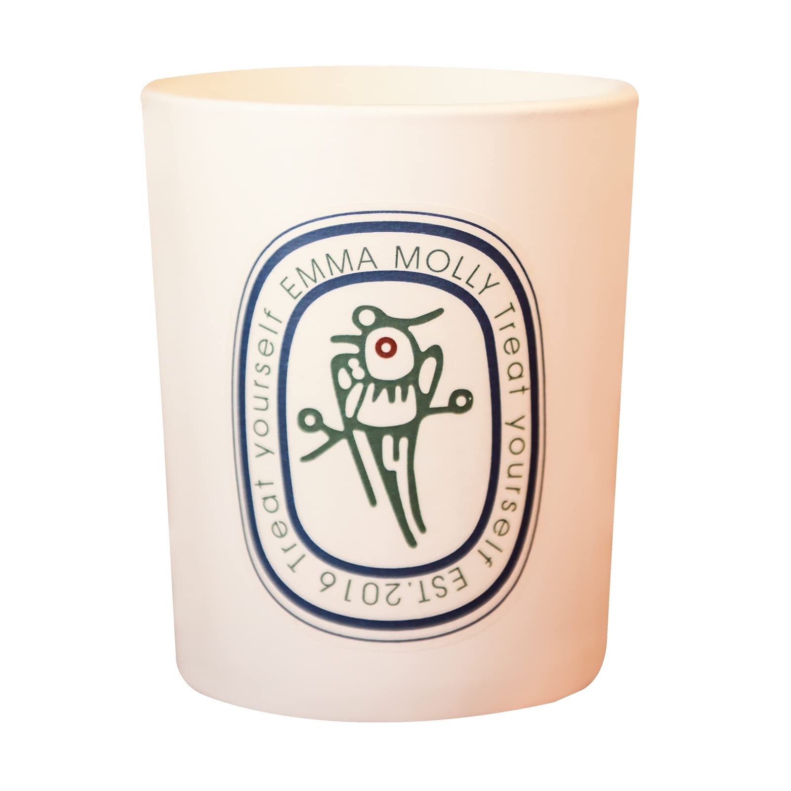 EMMA MOLLY Scented Soy Candle - Long Lasting Iris Fragrance Aromatherapy Candle for Stress Relief & Relaxation | Home Decor Gift for Women & Men | Perfect for Bedroom, Bathroom & Meditation Spaces