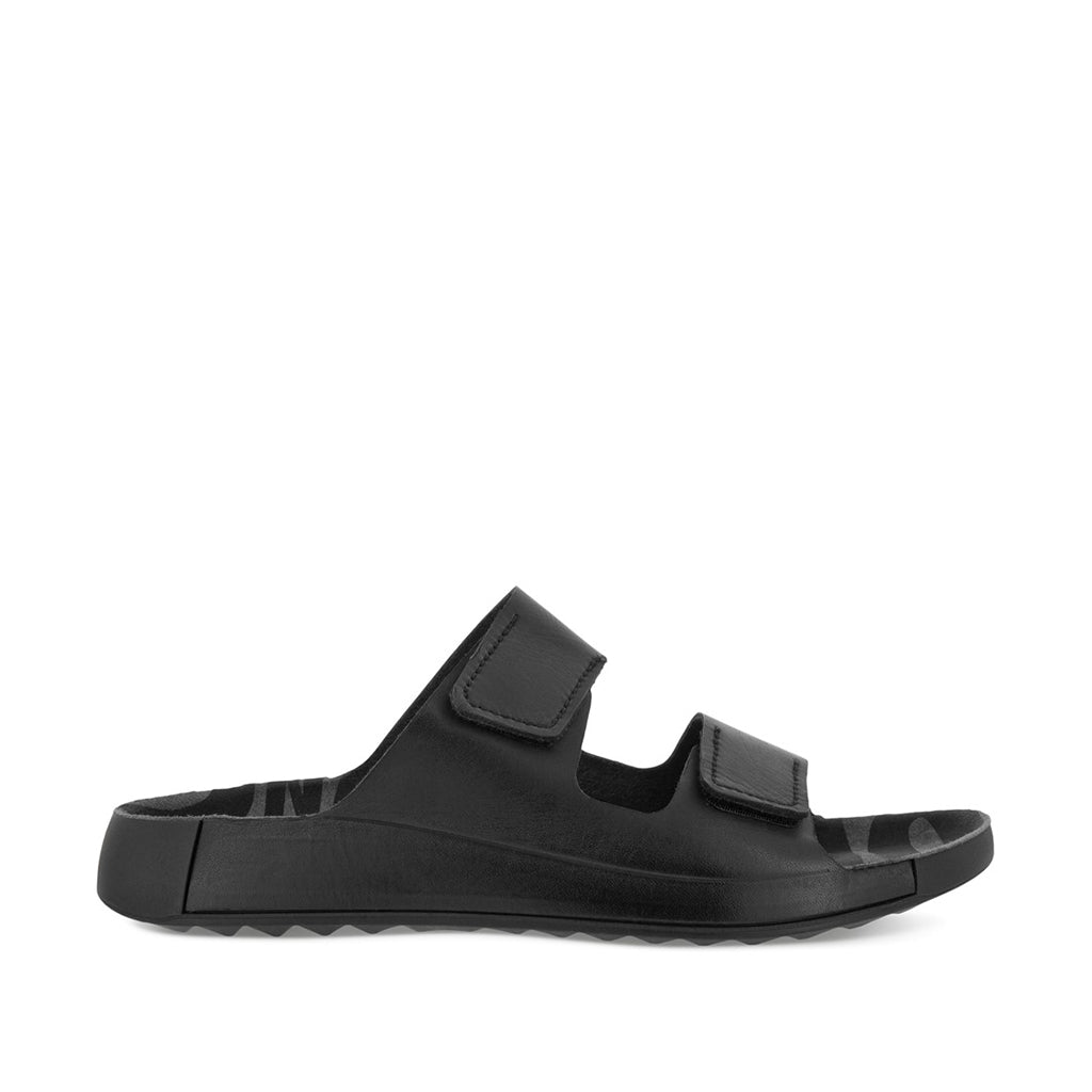 ECCO Men's 2nd Cozmo Slide Sandals - Black Comfortable Slip-On Shoes for Casual Wear, Home & Outdoor Use