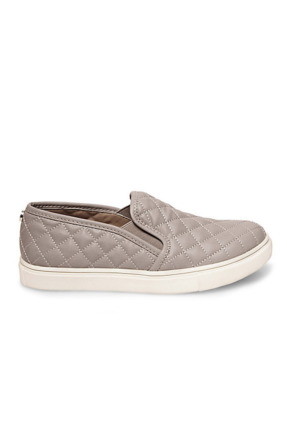 Ecentrcq Neutral Quilted Slip-On Sneakers - Grey | Comfortable Casual Shoes for Women | Perfect for Walking, Travel & Everyday Wear