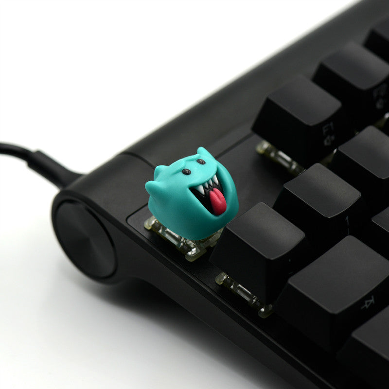 Little Ghost Multi-Color Resin Keycaps - Handmade Custom Artisan Keycaps for Mechanical Keyboards | Gaming & Typing Aesthetic Upgrade