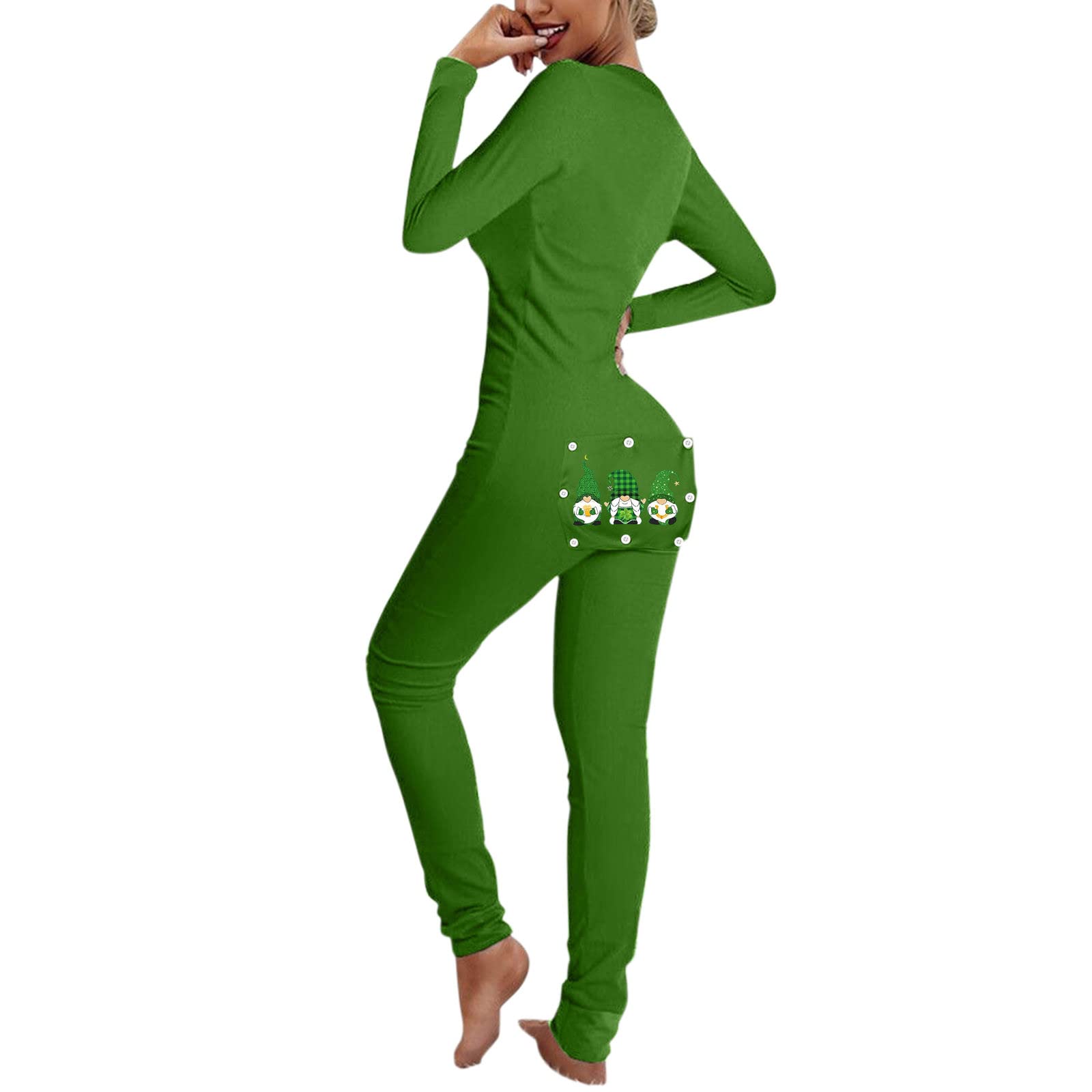Qvkarw Women's Button-Down Jumpsuit with Flap Design - Stylish Printed Romper for Adults | Perfect for Casual Outings, Summer Vacations & Streetwear Fashion