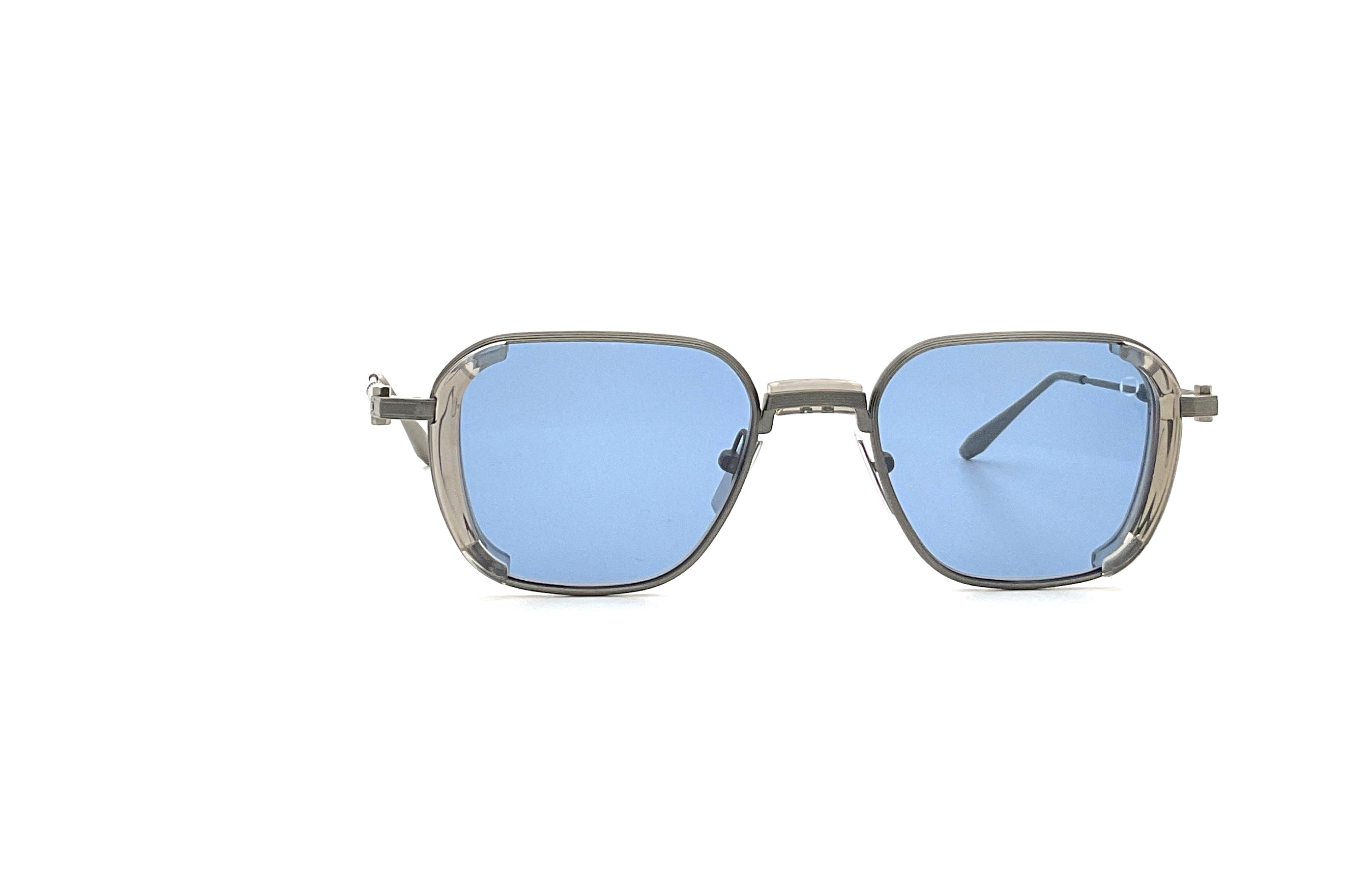 Akoni Eclipse Sunglasses - Crystal Dark Grey & Antique Pewter Polarized Lenses for Men & Women - Perfect for Driving, Beach & Outdoor Activities