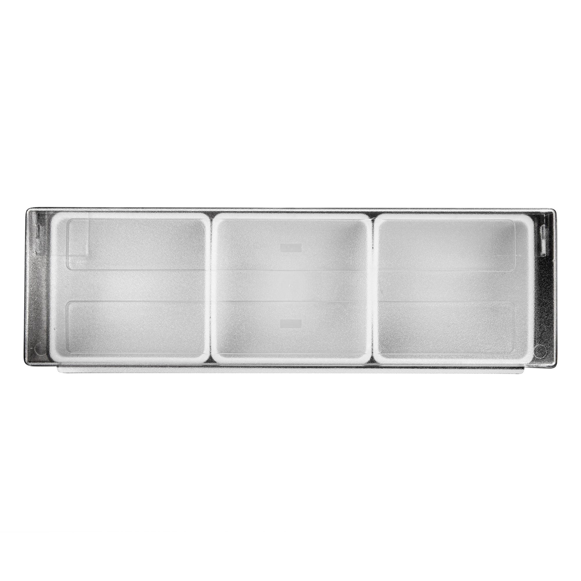Bar Lux Black Plastic Condiment Caddy - 3 Compartment Organizer (19.5