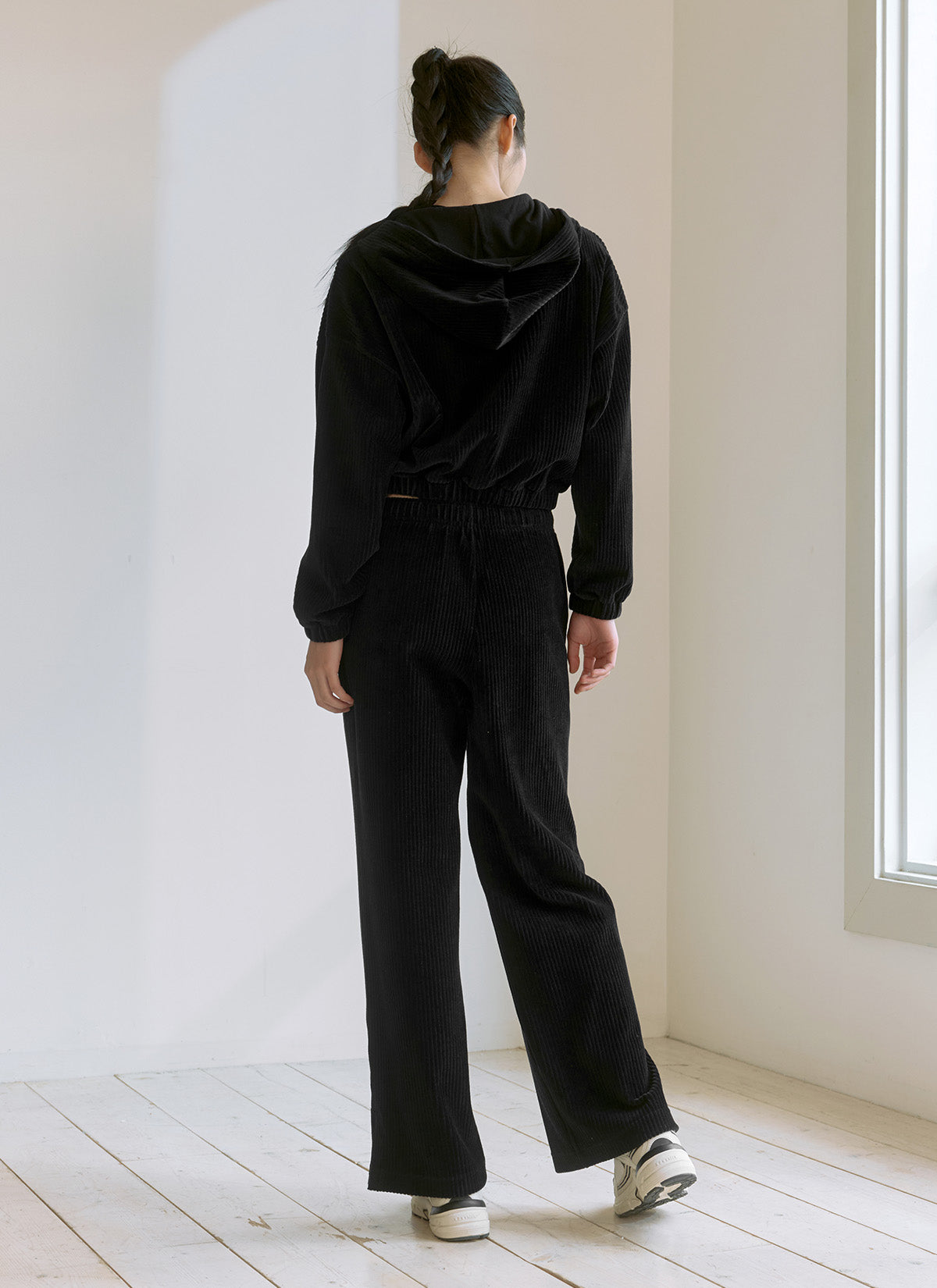 Velvet Corduroy Wide Leg Pants for Women - High Waisted Comfortable Lounge Pants for Casual Wear & Home Relaxation