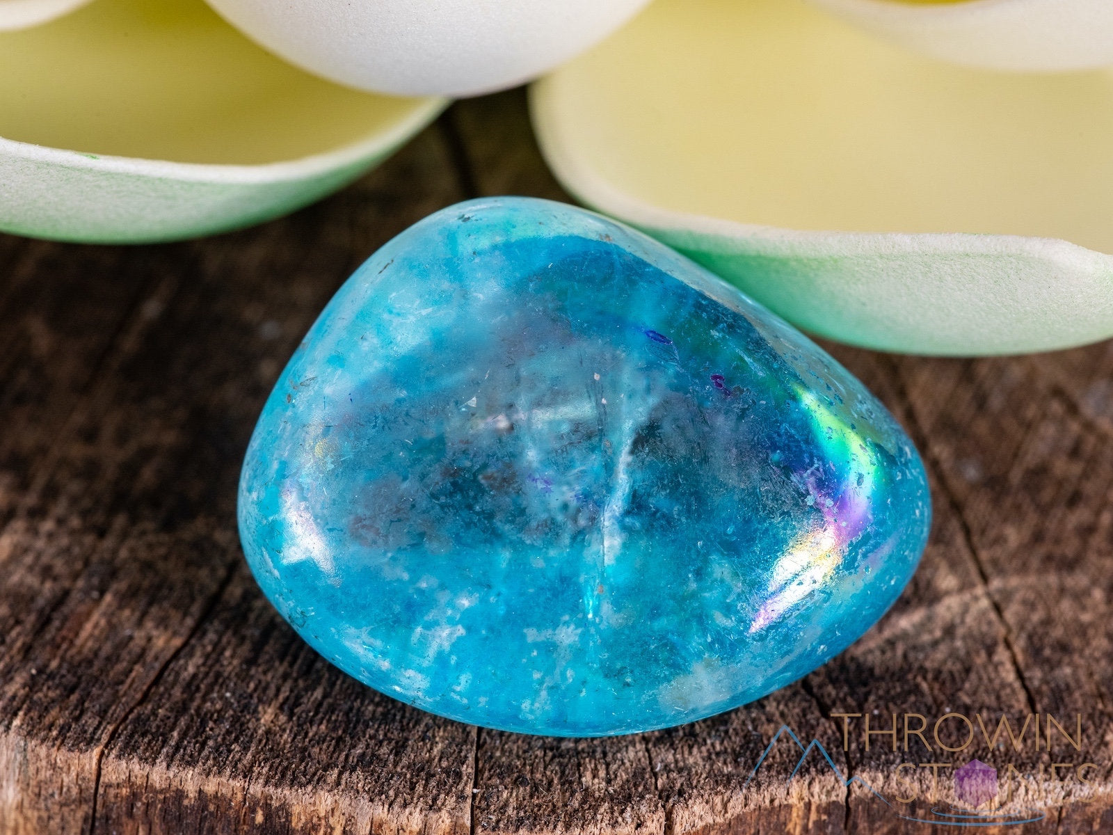 Blue Aqua Aura Quartz Tumbled Stones - Natural Healing Crystals for Meditation, Reiki & Energy Work - Self Care Gemstones for Chakra Balancing & Spiritual Growth - Perfect for Home Decor, Jewelry Making & Gift Giving