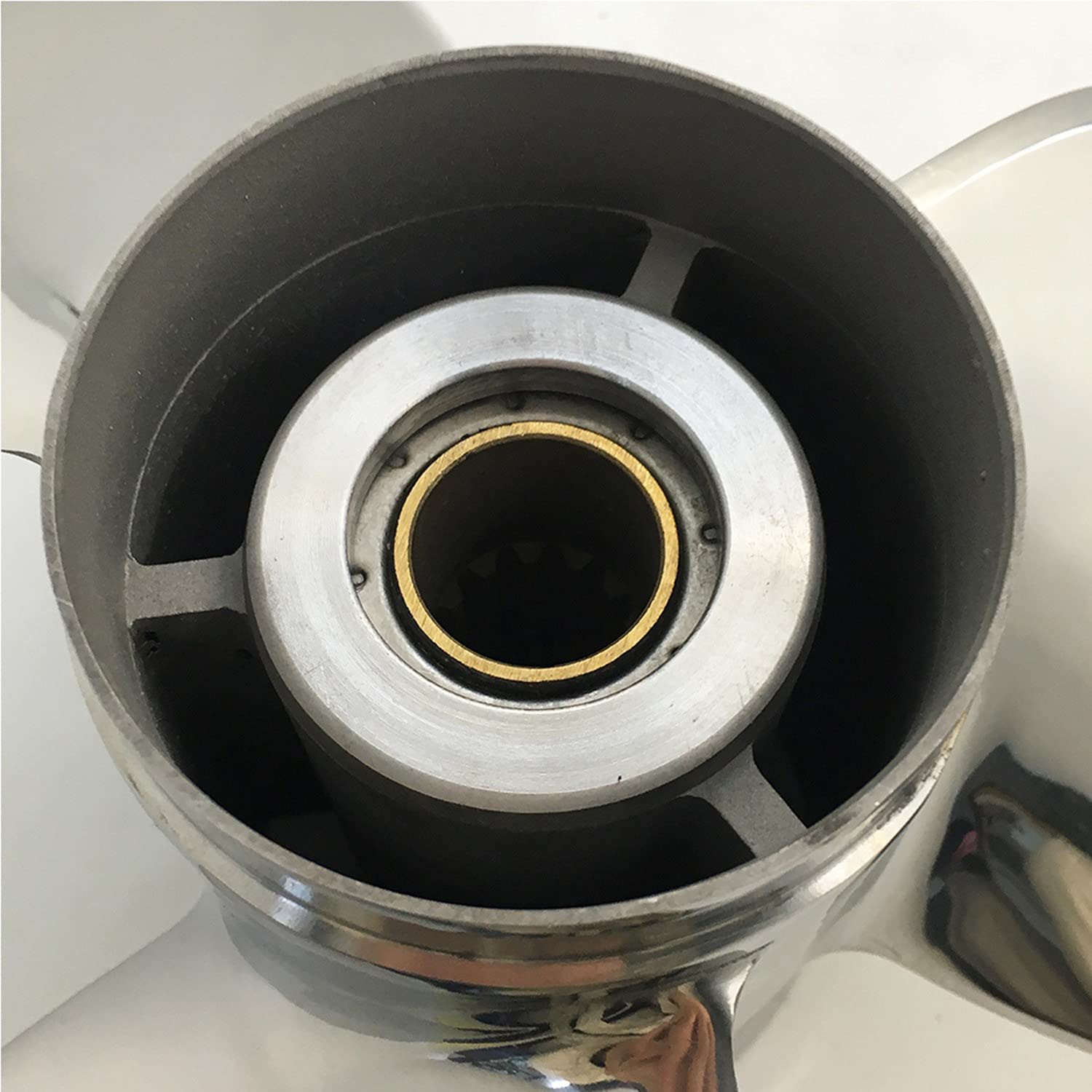 CAPTAIN Propeller 11 1/8x14 - Stainless Steel 13-Tooth Spline Replacement for Mercury Outboard Engines 25HP-75HP (25HP, 30HP, 35HP, 40HP, 45HP, 48HP, 50HP, 55HP, 60HP, 70HP, 75HP) - Perfect for Boating, Fishing & Marine Activities
