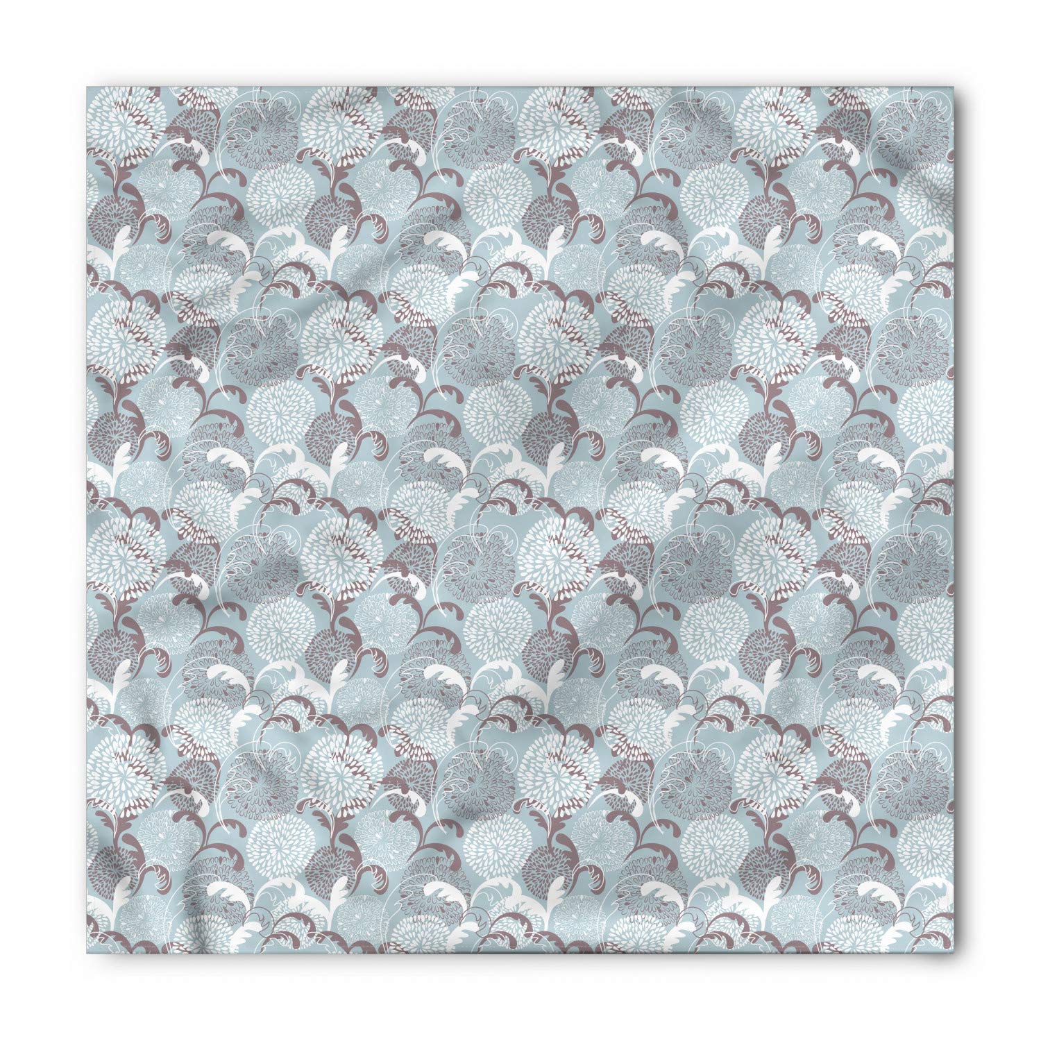 Ambesonne Floral Bandana Scarf - Soft Shabby Petals Leaf Design, Unisex Head Wrap & Neck Tie for Women & Men | Perfect for Outdoor Activities, Music Festivals & Fashion Accessories