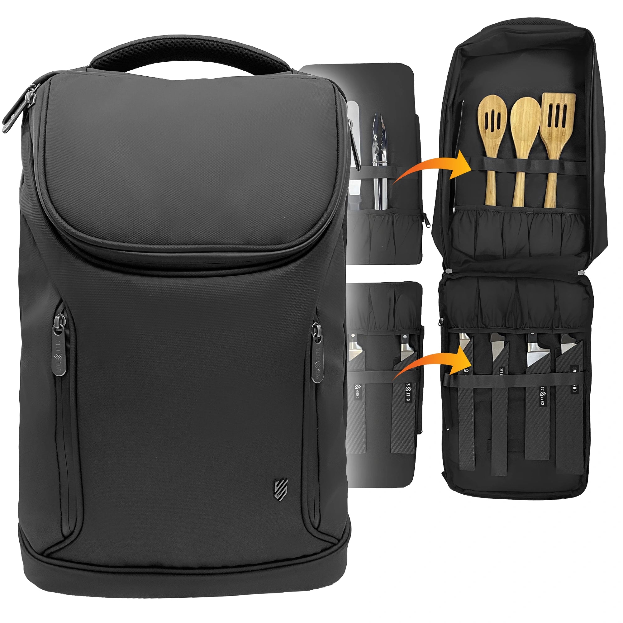 Professional Chef Knife Set with Backpack - High-Quality Kitchen Knives for Cooking, Slicing & Dicing - Perfect for Chefs, Home Cooks & Culinary Students - Ideal for Travel, Camping & Professional Kitchens
