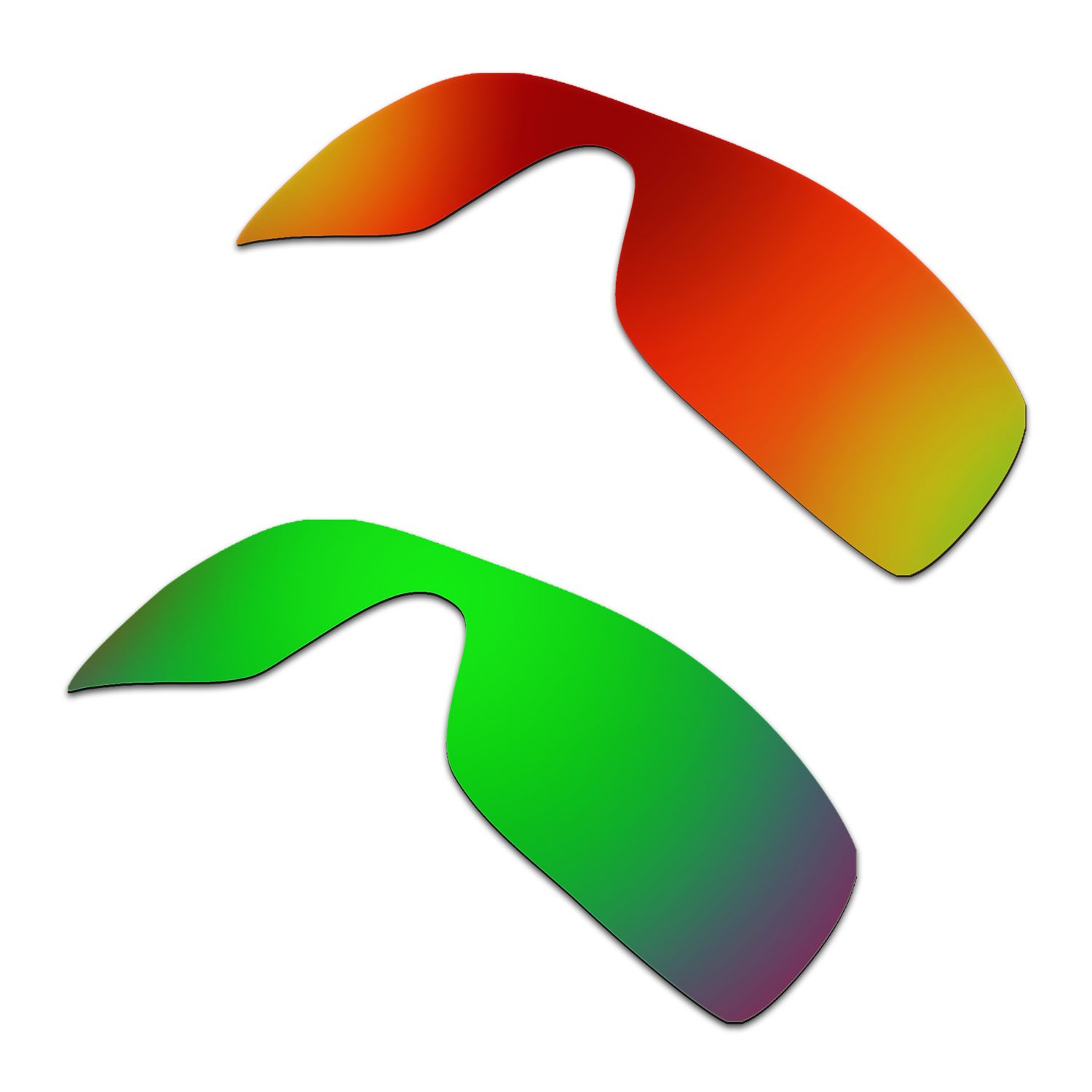 HKUCO Replacement Lenses for Oakley Batwolf Sunglasses - Polarized & Anti-Glare - Perfect for Men's Outdoor Sports, Cycling, Running & Driving