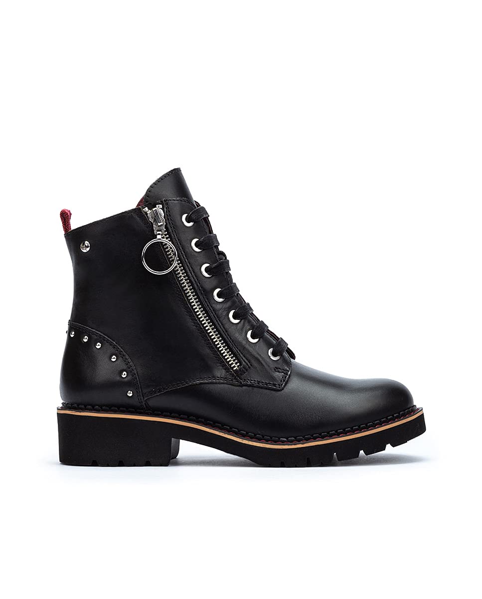 PIKOLINOS Women's Leather Flat Ankle Boots - Comfortable Casual Shoes for Walking, Work & Everyday Wear