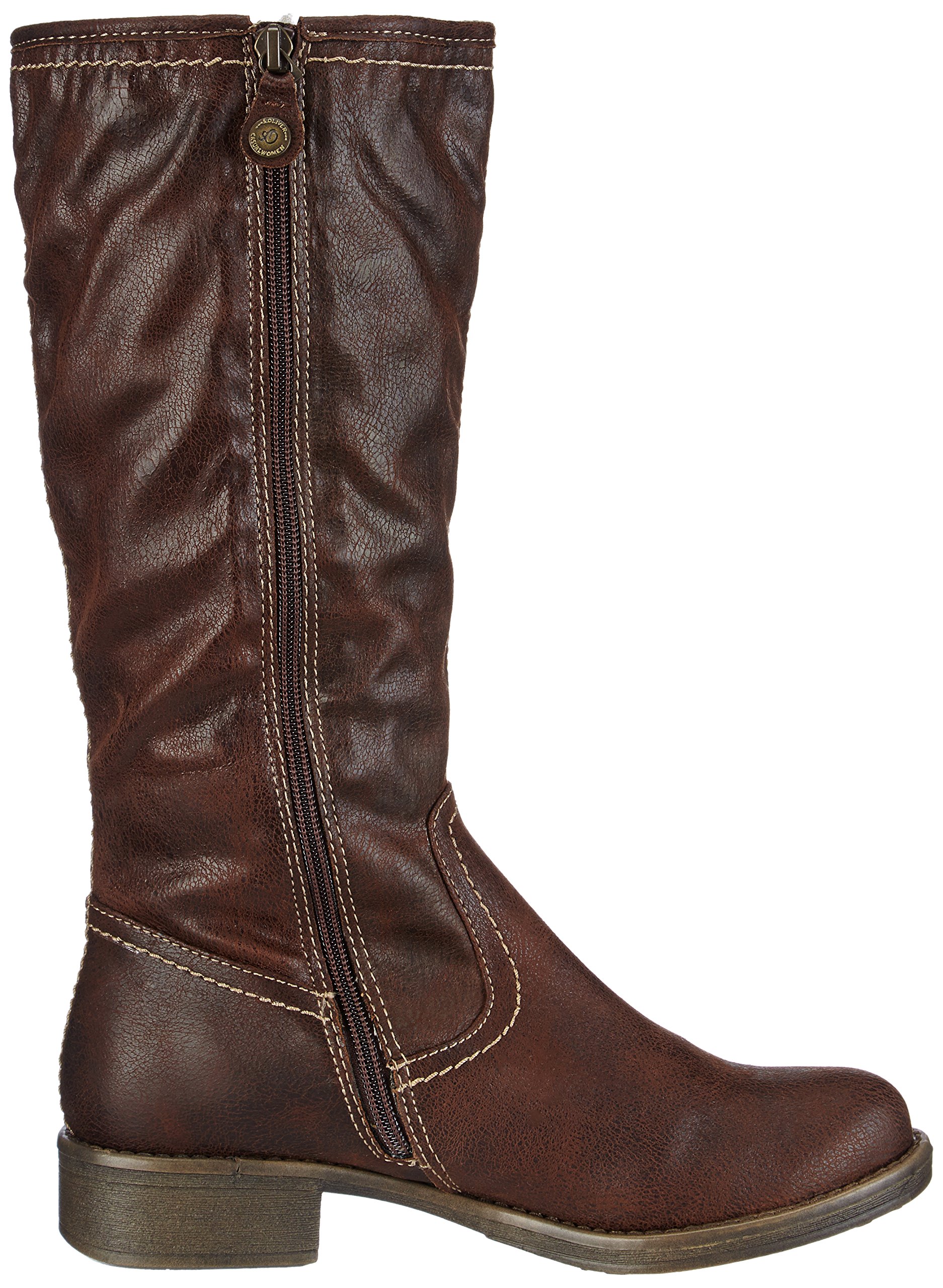 s.Oliver Women's Ankle Boots - Comfortable Winter Shoes for Women, Fashionable Leather Booties with Low Heel (Perfect for Office, Casual Outfits & Date Nights)