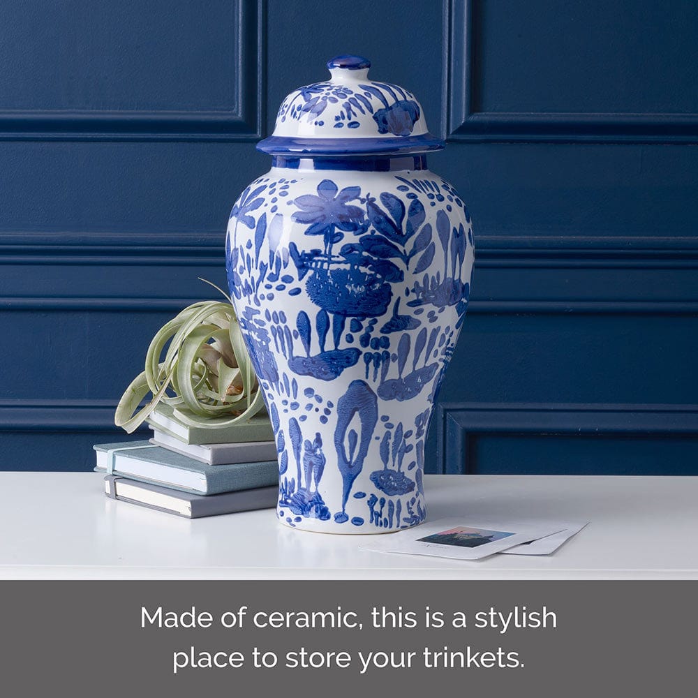 Modern Landscape Decorative Canister Vase - Elegant Home Decor for Living Room, Bedroom & Office - Perfect for Floral Arrangements and Interior Design