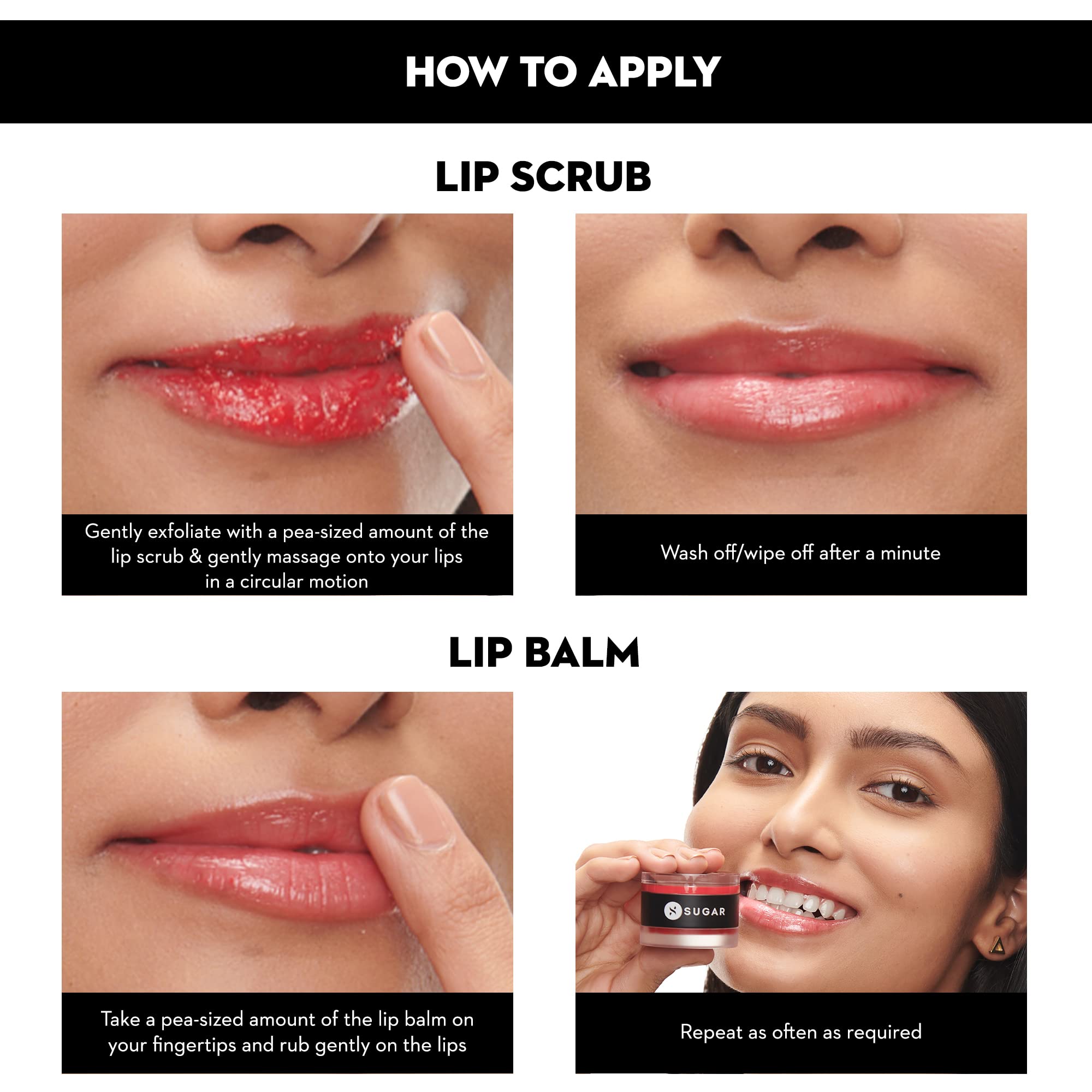 SUGAR Cosmetics Tipsy Lips Scrub & Balm Duo Set - Super Nourishing Lip Care for Dry, Chapped Lips - Irish Coffee Flavor (Sweet Boozy Scent) - Perfect for Winter Lip Care & Nighttime Routine