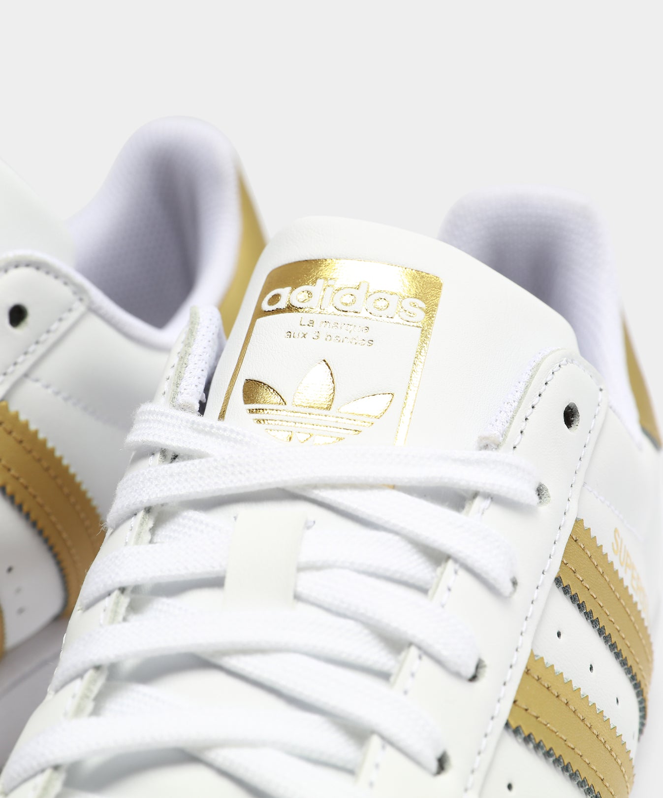 Adidas Women's Superstar Sneakers White/Gold - Classic Casual Shoes for Women | Perfect for Everyday Wear, Gym & Street Style