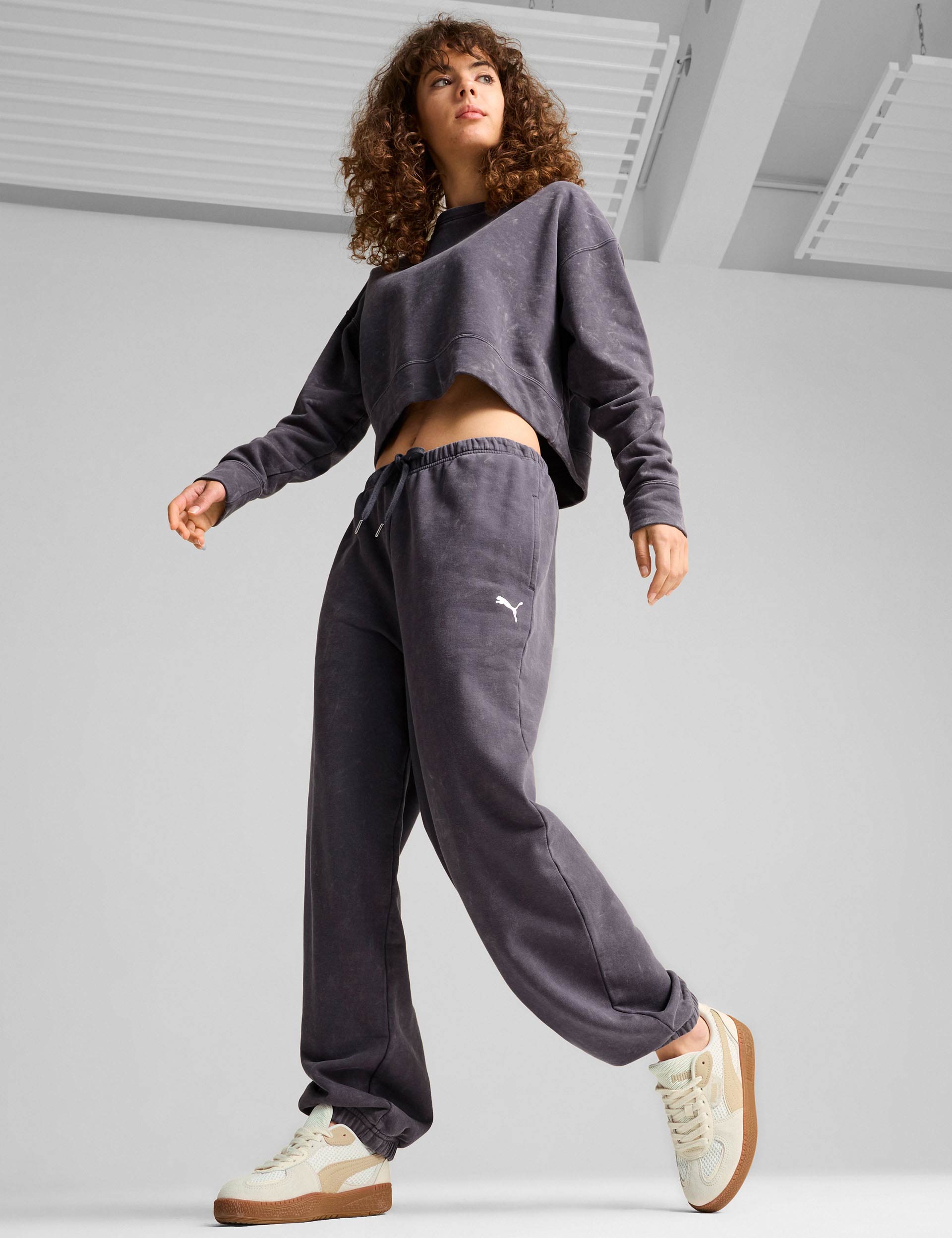 DARE TO Relaxed Washed Pants - Galactic Grey | Comfortable Casual Trousers for Men & Women | Perfect for Everyday Wear, Travel & Lounge