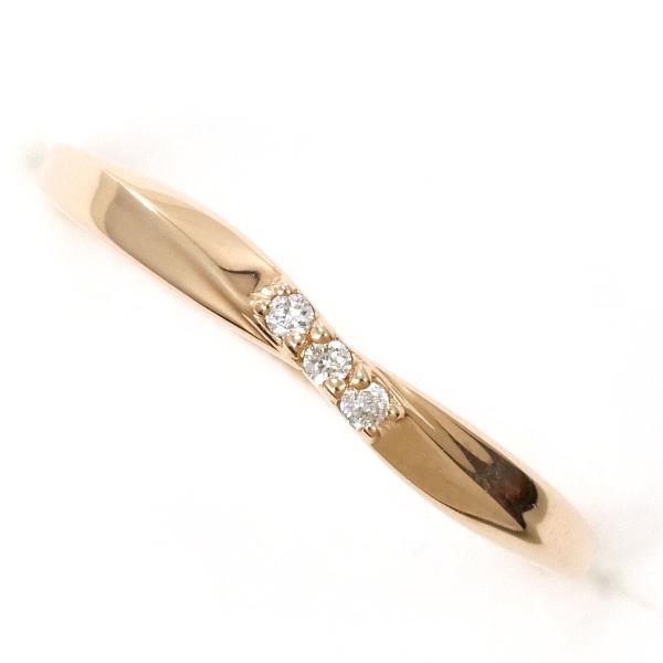 4℃ K10PG Pink Gold Diamond Ring for Women - Elegant 10K Rose Gold Engagement & Wedding Band - Perfect for Anniversaries, Proposals & Special Occasions
