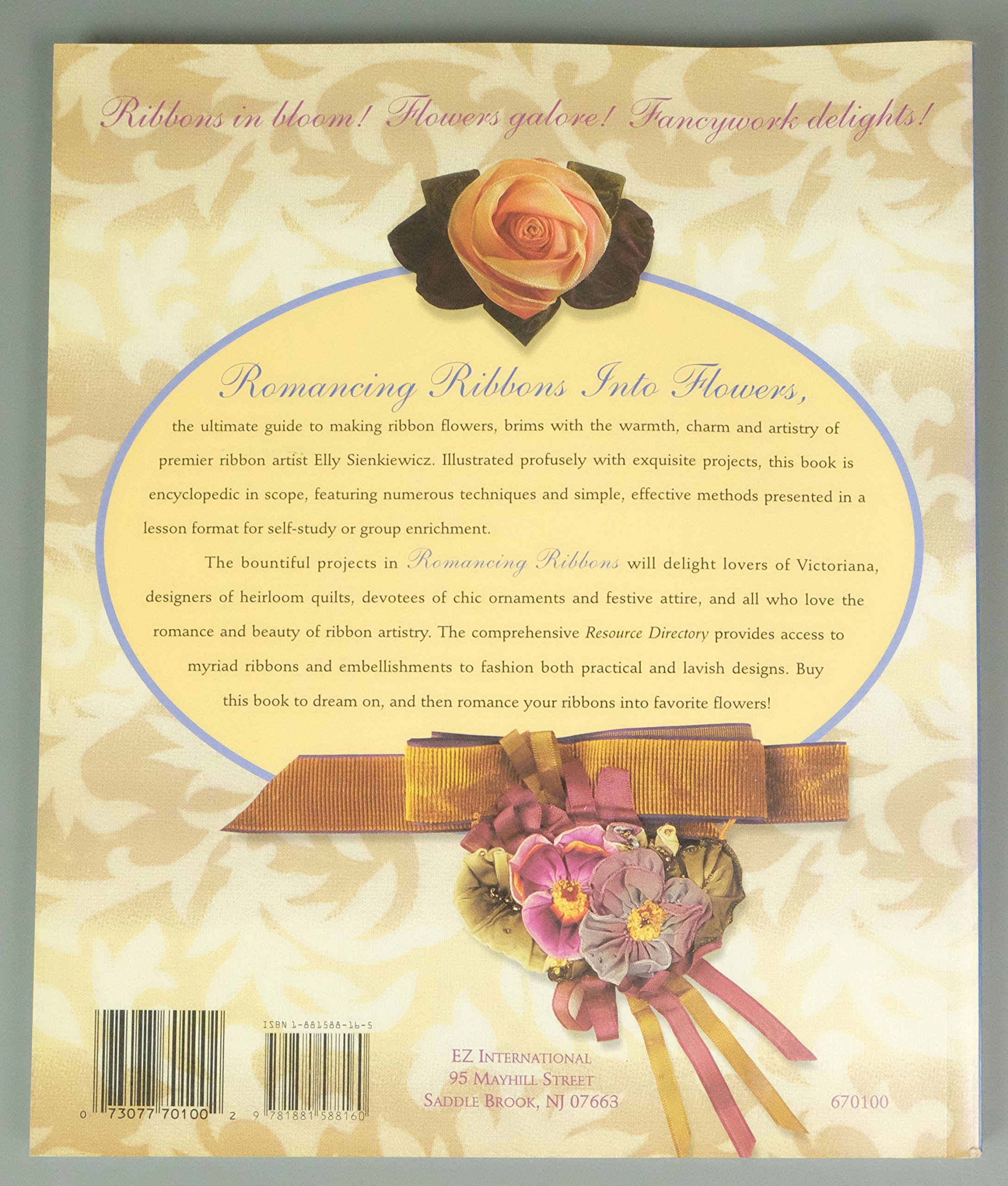 Romantic Ribbon Flower Making Kit - DIY Floral Craft Supplies for Wedding, Home Decor, Gift Wrapping & Scrapbooking