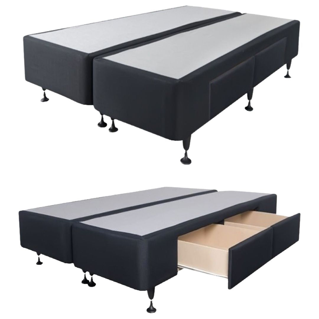Queen Size Split Drawer Bed Base with Standard Drawers - NZ Made for Bedroom Storage & Space Saving Solutions