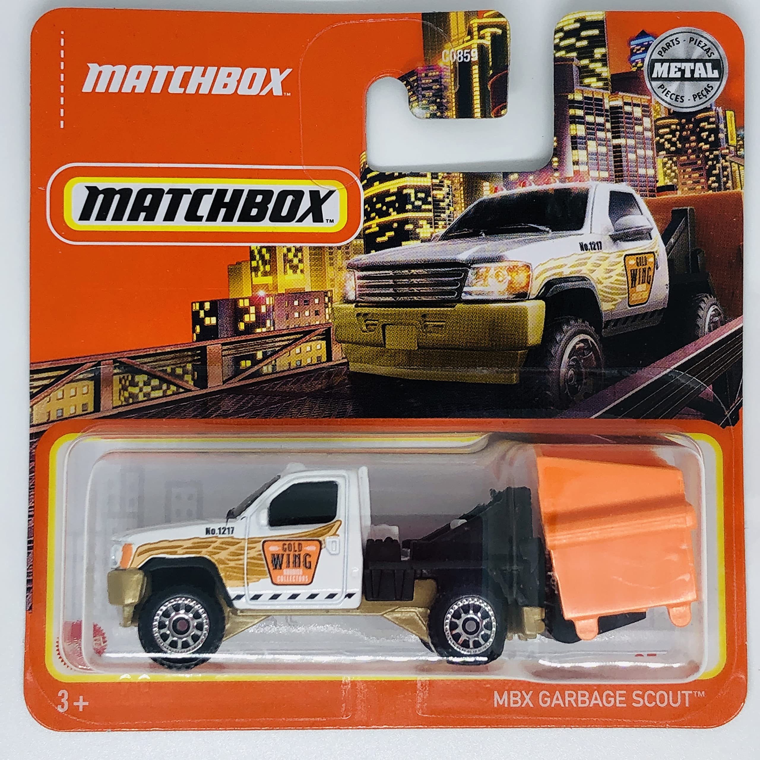 Matchbox 2022 MBX Garbage Scout Die-Cast Toy Truck - 35/100 Short Card - Collectible Miniature Vehicle for Kids & Adults - Perfect for Playtime, Display, and Gifts